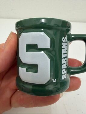 NCAA Michigan State Green and White Ceramic Mug